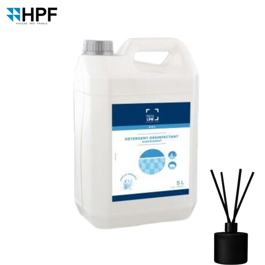 Nettoyant Désinfectant Ambiance Surodorant Techline 5L : Pour un Environnement Sain et Agréable